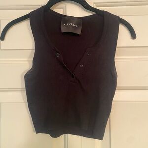 John Richmond knit tank crop top